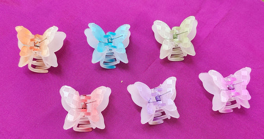 Butterfly Mini Hair Claw Clips – Set of 6